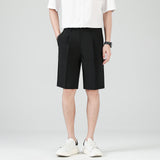 Men's Chino Shorts with Straight Cut and Pleats