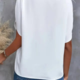 Women's Blouse with V-Neck