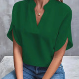 Women's Blouse with V-Neck