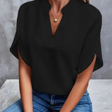 Women's Blouse with V-Neck