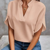 Women's Blouse with V-Neck