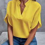 Women's Blouse with V-Neck