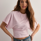 Women's Crop T-Shirt with Batwing Sleeves