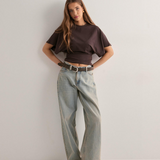Women's Crop T-Shirt with Batwing Sleeves