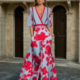 Women's Floral Wrap Dress