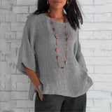 Women's Trousers in Cotton-Polyester Blend